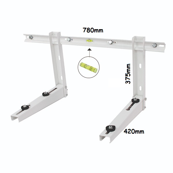 Coppia Mensole per Climatizzatore 420x375x780 con Traversa 120Kg